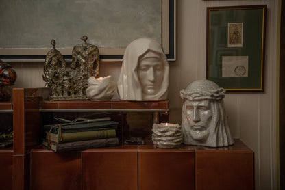 Set of Art Urns for Ashes "The Holy Mother" - (Large urn + Keepsake) - Pulvis Art Urns