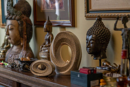 Set of Art Urns for Ashes "The Passage" - (Large urn + Keepsake) - Pulvis Art Urns