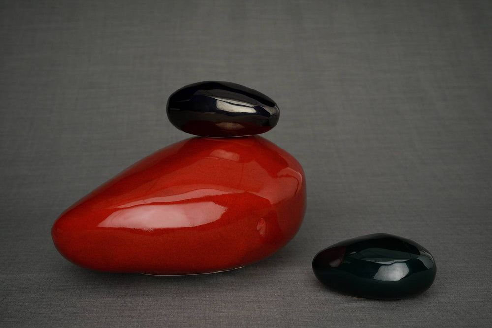 
                  
                    Set of Cremation Urns for Ashes - Stone ( Large urn + Keepsake)-Pulvis Art Urns
                  
                