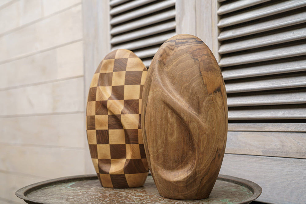 Pulvis Art Urns Adult Size Urn Wooden Urn for Ashes "Eternity" - Genuine Walnut