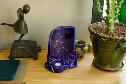 Zodiac Urn for Ashes "Aquarius" - Large | Star Sign Urn - Pulvis Art Urns