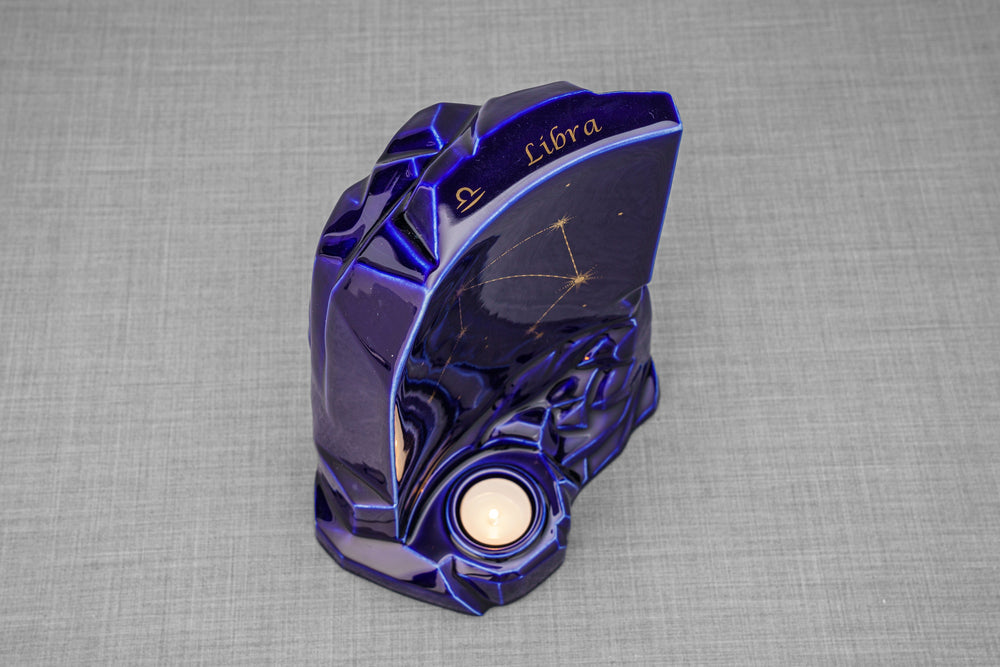 Pulvis Art Urns Adult Size Urn Zodiac Urn for Ashes "Libra" - Large | Star Sign Urn