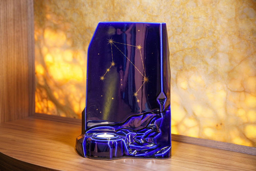 Pulvis Art Urns Adult Size Urn Zodiac Urn for Ashes "Libra" - Large | Star Sign Urn