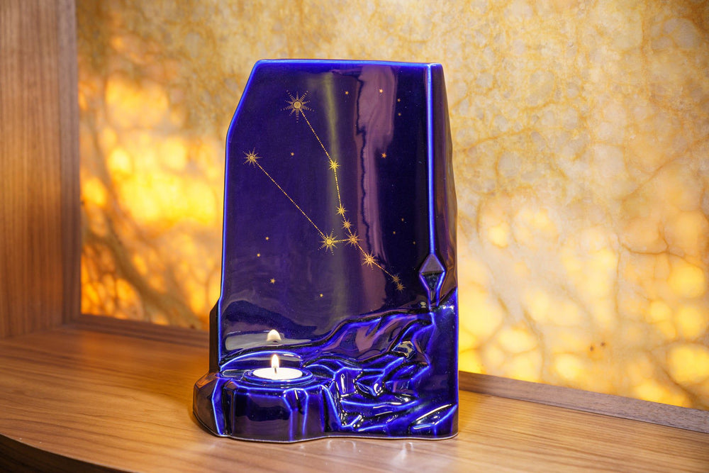 Pulvis Art Urns Adult Size Urn Zodiac Urn for Ashes "Taurus" - Large | Star Sign Urn