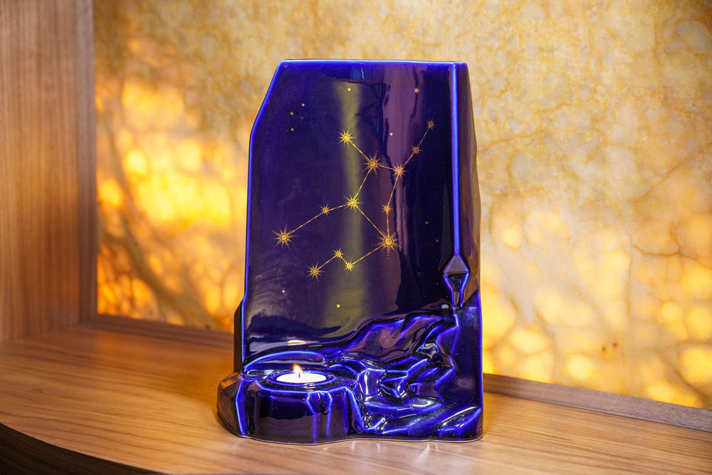 Pulvis Art Urns Adult Size Urn Zodiac Urn for Ashes "Virgo" - Large | Star Sign Urn