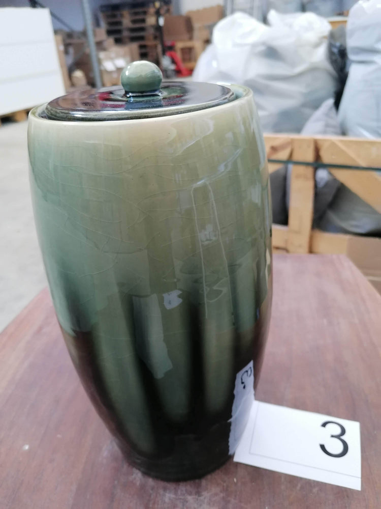 
                  
                    Pulvis Art Urns Adult Urn Pottery Wheel Urn for Ashes "Memory" - Large | Green blend | Ceramic
                  
                