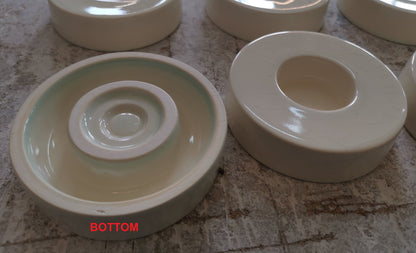 Caleo Handmade Candleholder for Cremation Urns - Oily Green | Ceramic - Pulvis Art Urns