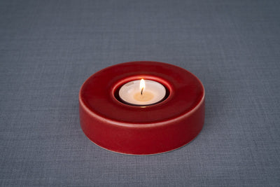 Caleo Handmade Ceramic Candleholder - Red | Ceramic