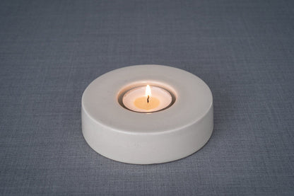 Caleo Handmade Candleholder for Cremation Urns - Off-white | Ceramic - Pulvis Art Urns