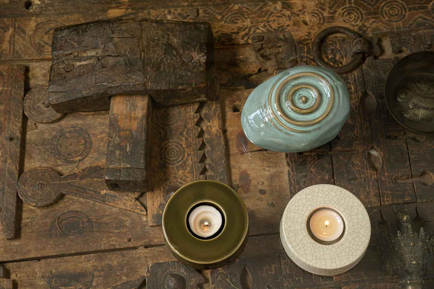 
                  
                    Caleo Handmade Candleholder for Cremation Urns - Transparent | Ceramic
                  
                