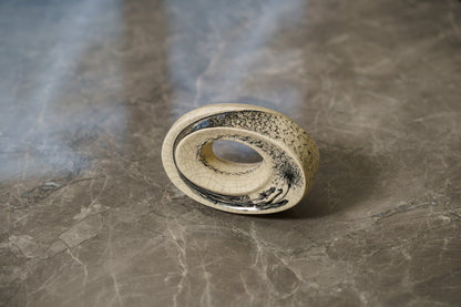 Hand Decorated Keepsake "The Passage - Birds" - Ceramic Keepsake - Pulvis Art Urns