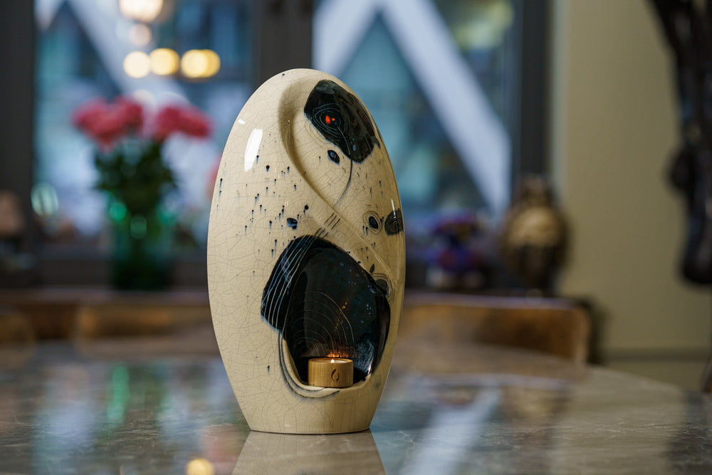 Pulvis Art Urns Exclusive Urn Handmade Decorated Eternity Urn "Galaxy" - Large | Ceramic