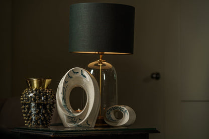 Handmade Decorated Urn "The Passage - Dragonflies" - Large | Ceramic Urn - Pulvis Art Urns