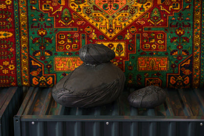 Leather Cremation Keepsake "Stone" - Exclusive Edition - Pulvis Art Urns