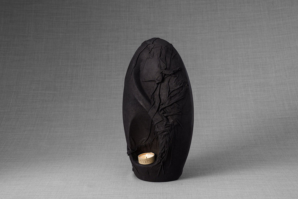 Pulvis Art Urns Exclusive Urn Leather Cremation Urn for Ashes "Eternity" - Exclusive Edition