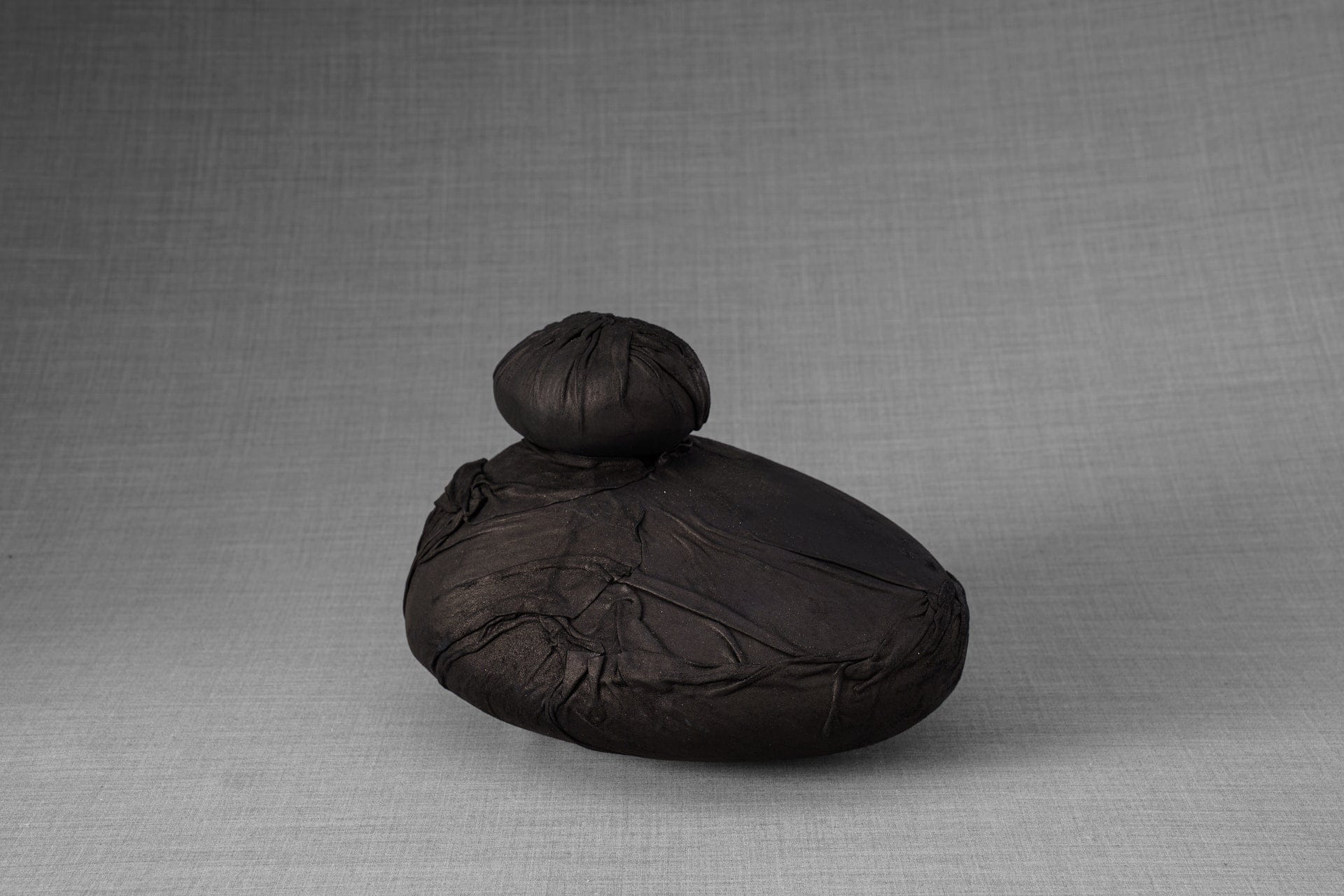 Leather Cremation Urn for Ashes "Stone" - Exclusive Edition - Pulvis Art Urns