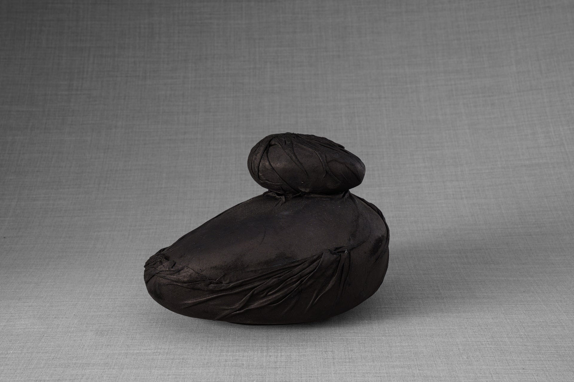 Leather Cremation Urn for Ashes "Stone" - Exclusive Edition - Pulvis Art Urns