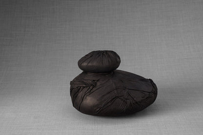 Leather Cremation Urn for Ashes "Stone" - Exclusive Edition - Pulvis Art Urns