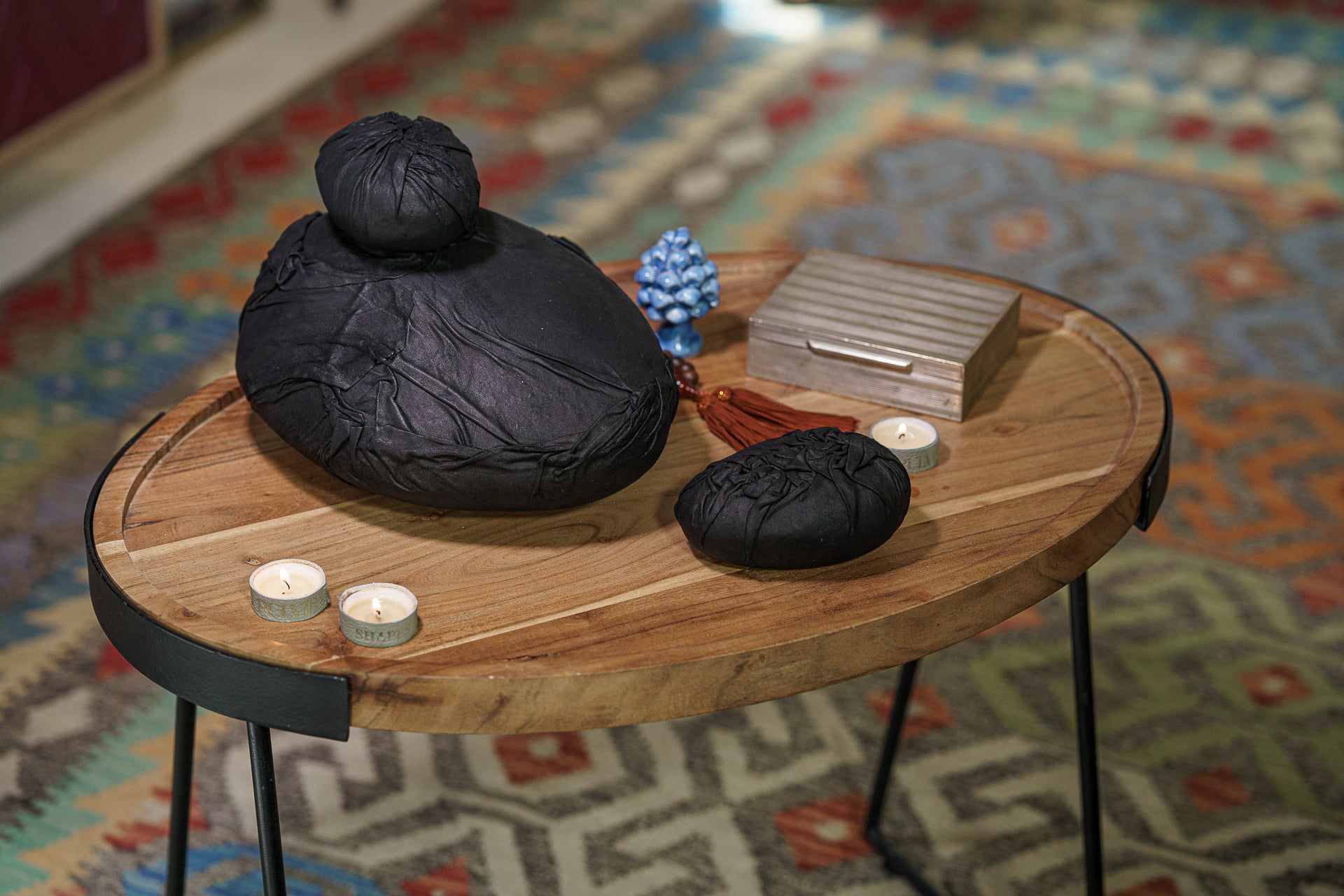 Leather Cremation Urn for Ashes "Stone" - Exclusive Edition - Pulvis Art Urns