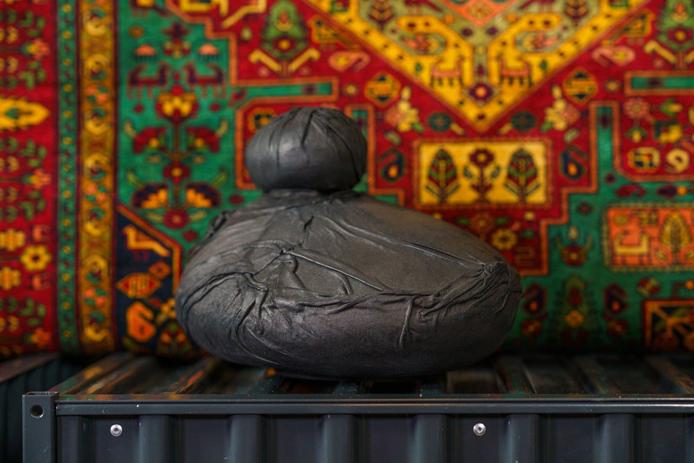 Pulvis Art Urns Exclusive Urn Leather Cremation Urn for Ashes "Stone" - Exclusive Edition