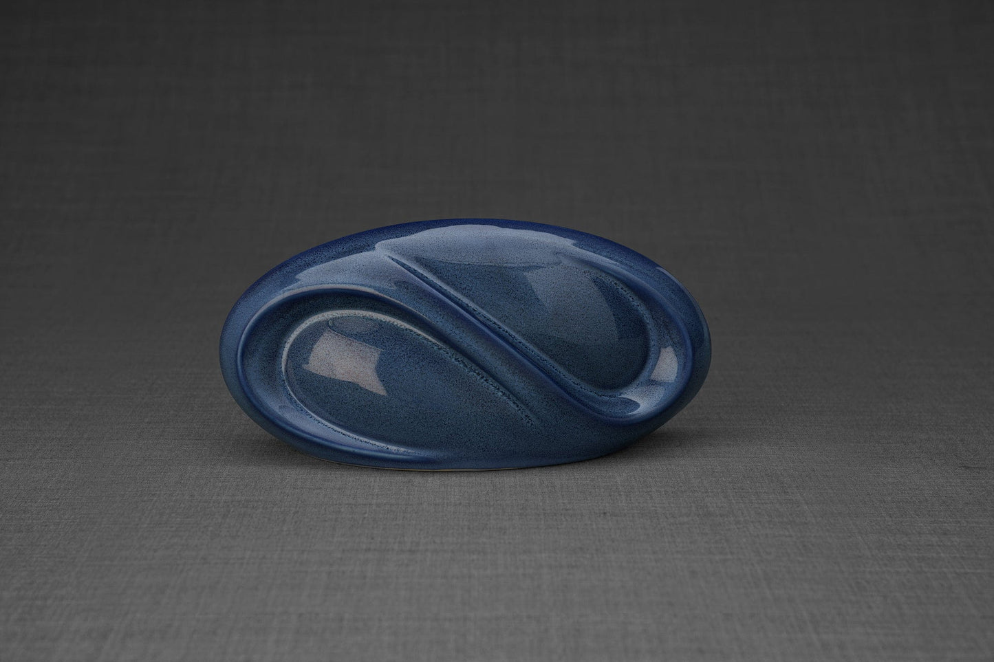 
                  
                    Pulvis Art Urns Keepsake Urn Eternity Handmade Cremation Keepsake Urn - Small | Blue Melange | Ceramic
                  
                