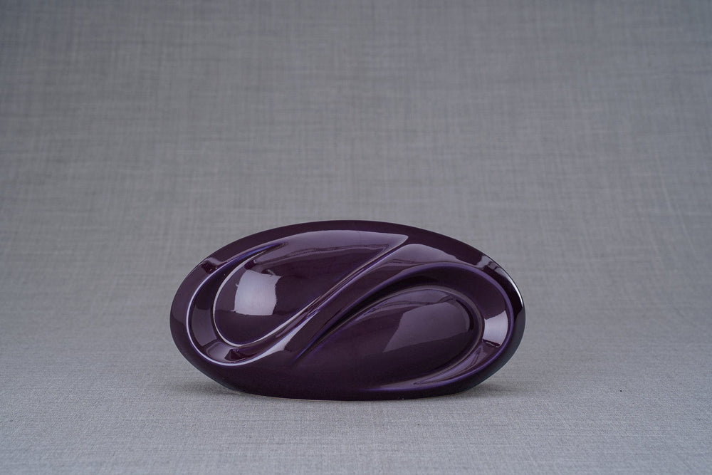 Pulvis Art Urns Keepsake Urn Eternity Handmade Cremation Keepsake Urn - Small | Violet | Ceramic