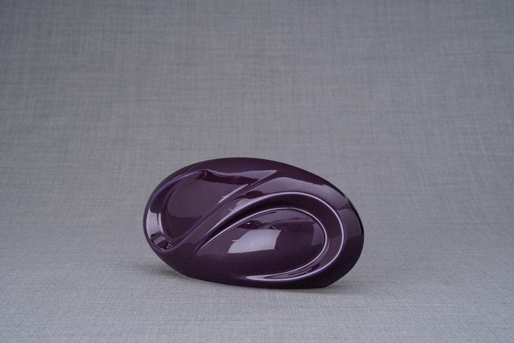 Pulvis Art Urns Keepsake Urn Eternity Handmade Cremation Keepsake Urn - Small | Violet | Ceramic