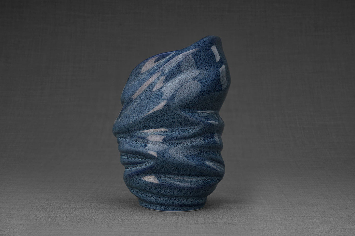 
                  
                    Pulvis Art Urns Keepsake Urn Handmade Cremation Keepsake Urn "Light" - Small | Blue Melange | Ceramic
                  
                