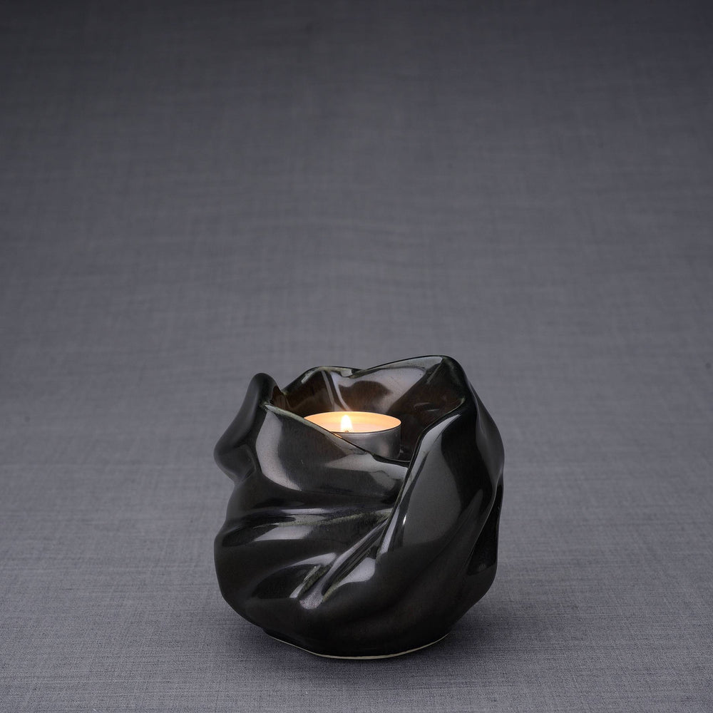 
                  
                    The Holy Mother Handmade Keepsake Cremation Urn for Ashes, color Black Gloss, Candle-holder-PulvisArtUrns-Pulvis Art Urns
                  
                