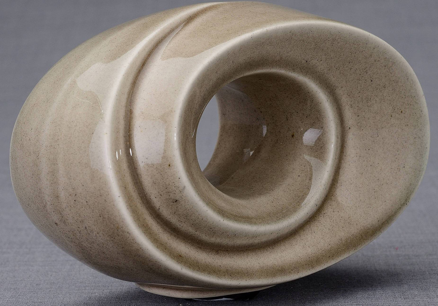 
                  
                    The Passage Handmade Cremation Keepsake Urn for Ashes, color Beige Grey-PulvisArtUrns-Pulvis Art Urns
                  
                