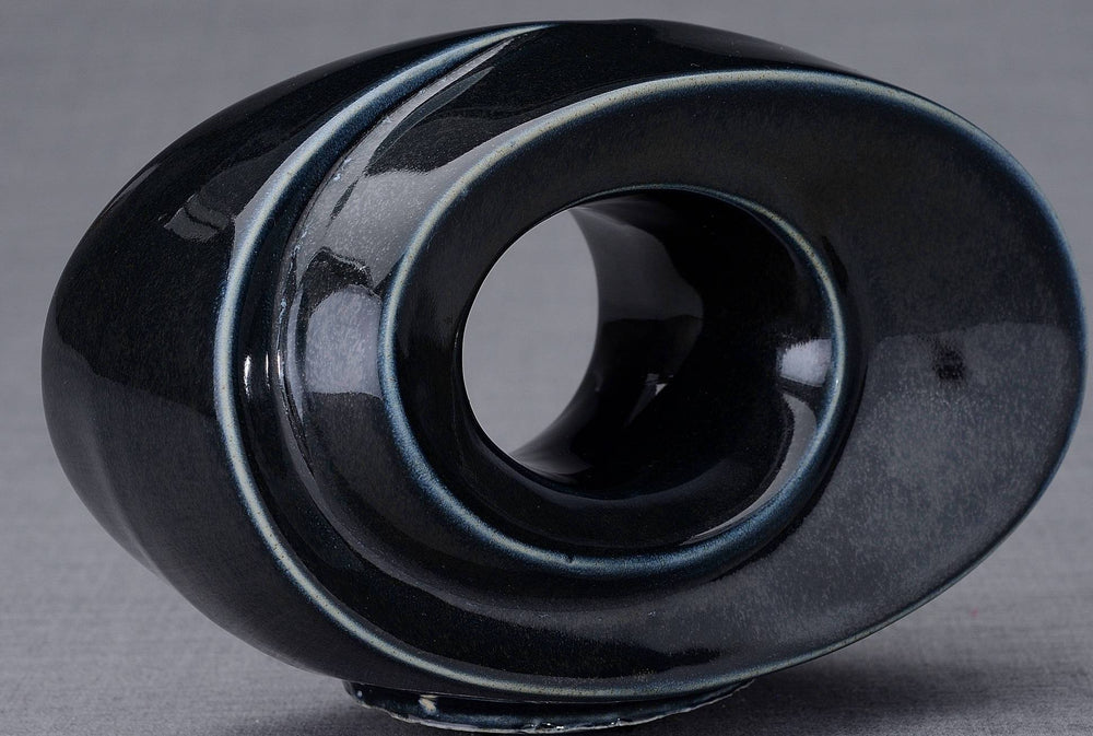 
                  
                    The Passage Handmade Cremation Keepsake Urn for Ashes, color Black Gloss-PulvisArtUrns-Pulvis Art Urns
                  
                