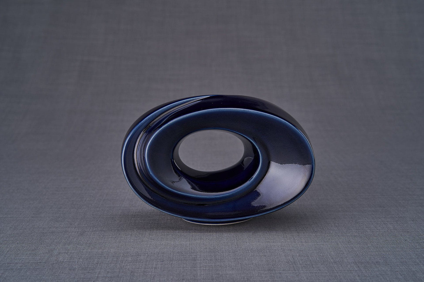 
                  
                    Handmade Cremation Keepsake Urn "The Passage" - Small | Cobalt Metallic | Ceramic
                  
                