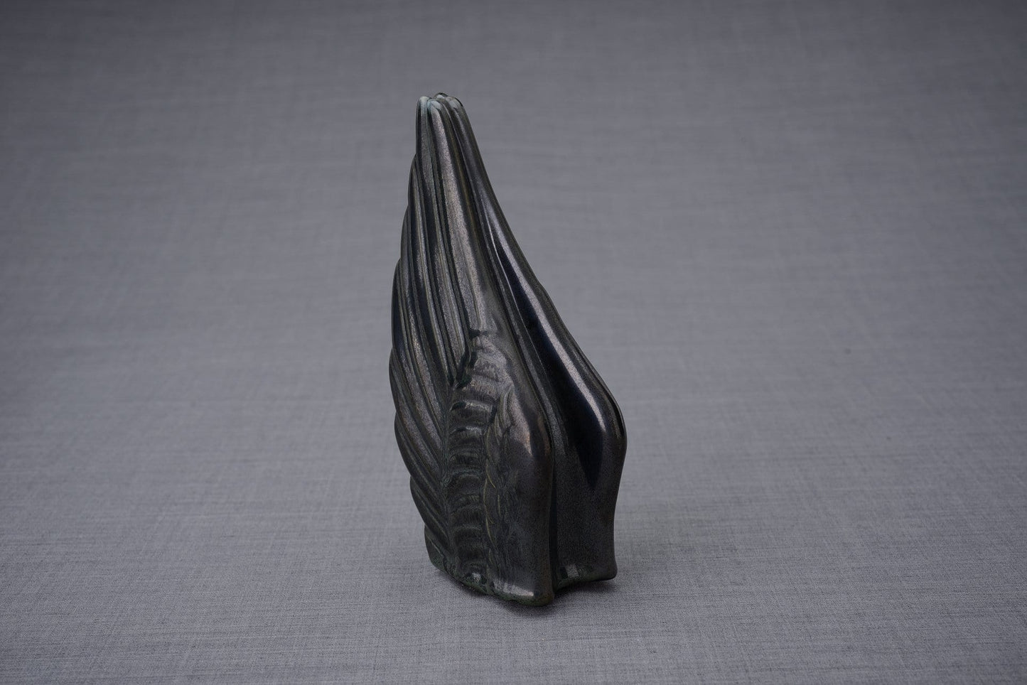 
                  
                    Wings Handmade Cremation Keepsake Urn for Ashes, color Black Melange-Pulvis Art Urns
                  
                