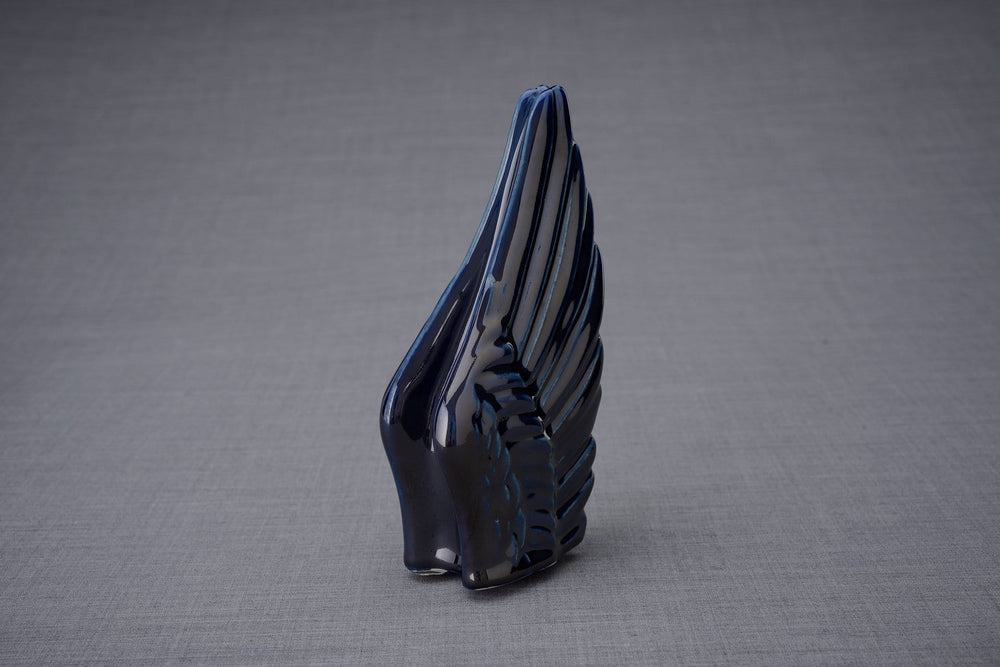 
                  
                    Wings Handmade Cremation Keepsake Urn for Ashes, color Cobalt Metallic-Pulvis Art Urns
                  
                