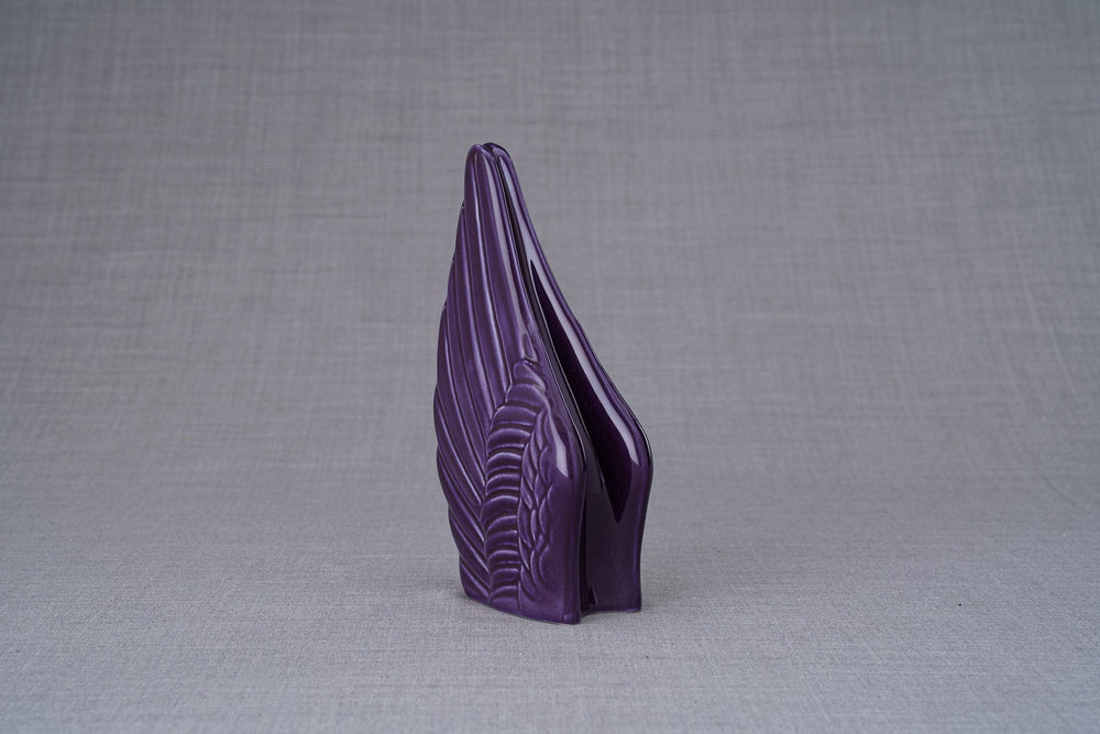 
                  
                    Pulvis Art Urns Keepsake Urn Handmade Cremation Keepsake Urn "Wings" - Small | Violet | Ceramic
                  
                