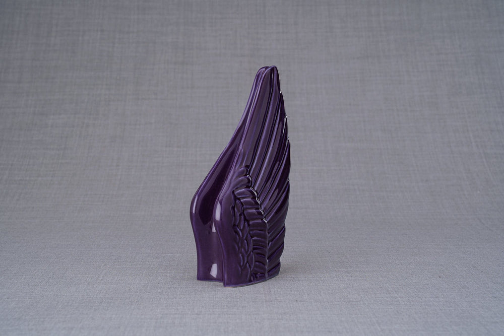 
                  
                    Pulvis Art Urns Keepsake Urn Handmade Cremation Keepsake Urn "Wings" - Small | Violet | Ceramic
                  
                