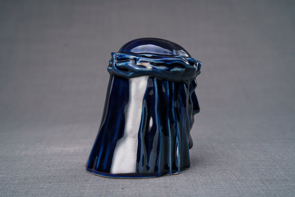 
                  
                    Pulvis Art Urns Keepsake Urn Handmade Mini Keepsake Urn "The Christ" - Cobalt Metallic | Ceramic
                  
                