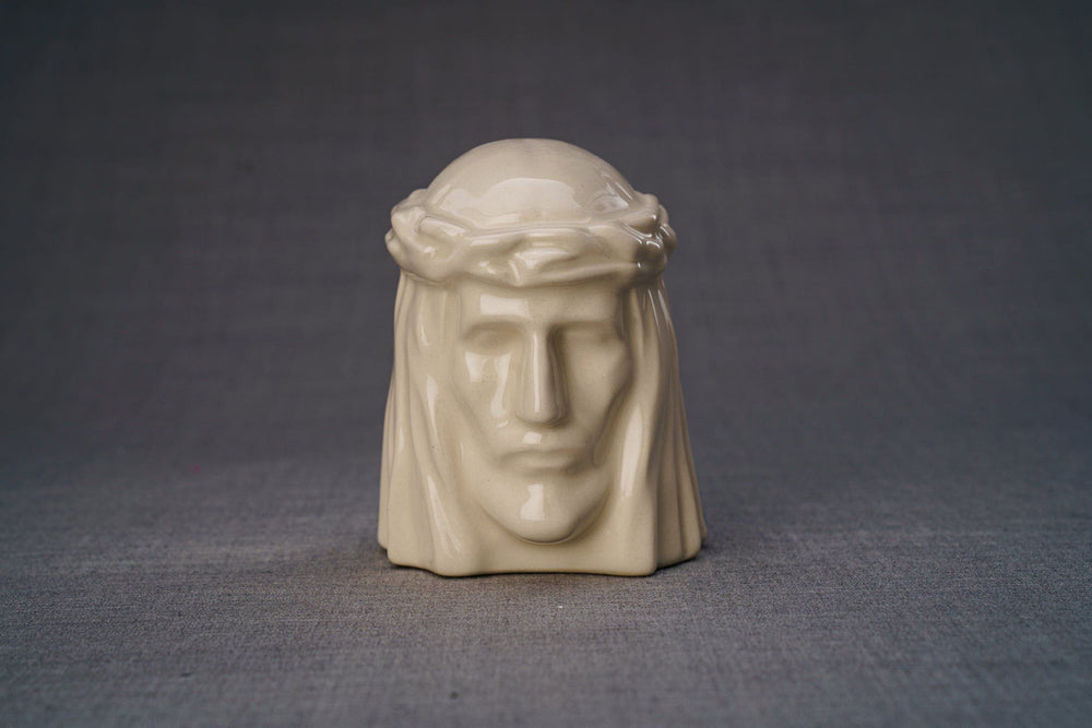 
                  
                    Pulvis Art Urns Keepsake Urn Handmade Mini Keepsake Urn "The Christ" - Transparent | Ceramic
                  
                