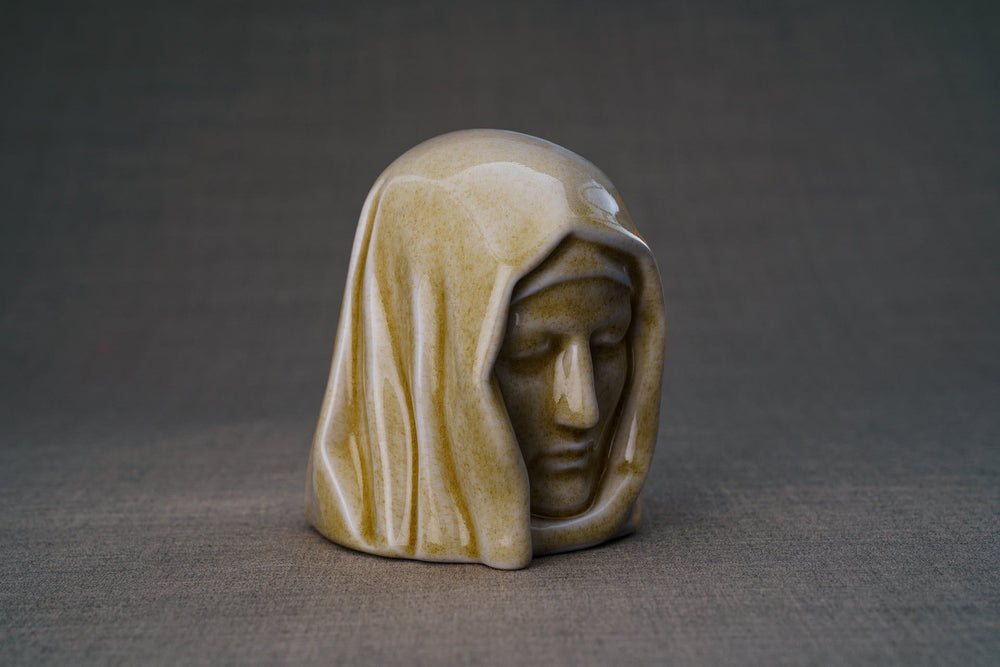 
                  
                    Pulvis Art Urns Keepsake Urn Handmade Mini Keepsake Urn "The Holy Mother" - Light Sand | Ceramic
                  
                