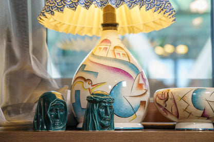 Handmade Mini Keepsake Urn "The Holy Mother" - Oxide Green | Mini Ceramic Urn - Pulvis Art Urns