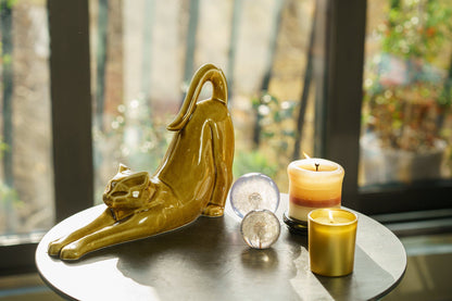 Cat Cremation Urn For Ashes "Grace" - Dark Sand | Ceramic - Pulvis Art Urns