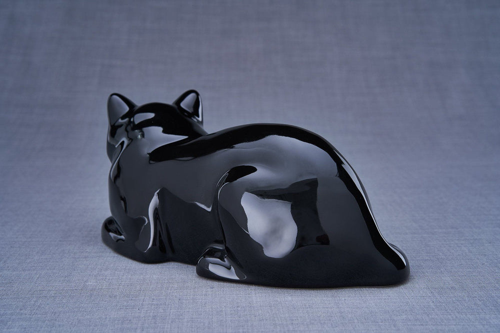 
                  
                    Cat Cremation Urn for Ashes - Lamp Black | Ceramic | Handmade
                  
                