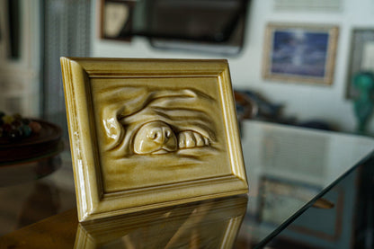 Dog Cremation Urn for Ashes - Beige Grey | Ceramic | Handmade Pet Urn - Pulvis Art Urns