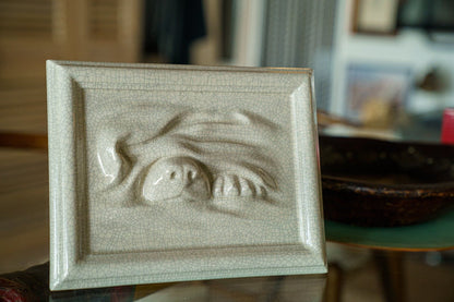 Dog Cremation Urn for Ashes - Craquelure | Ceramic | Handmade Pet Urn - Pulvis Art Urns