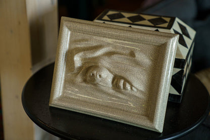 Dog Cremation Urn for Ashes - Craquelure | Ceramic | Handmade Pet Urn - Pulvis Art Urns