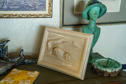 Dog Cremation Urn for Ashes - Craquelure | Ceramic | Handmade Pet Urn - Pulvis Art Urns