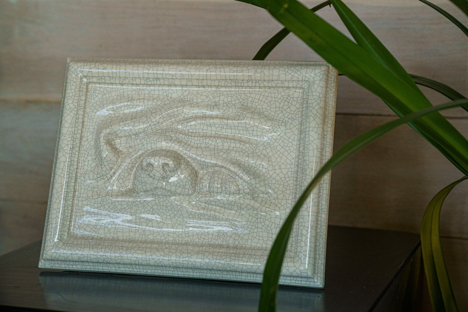 Dog Cremation Urn for Ashes - Craquelure | Ceramic | Handmade Pet Urn - Pulvis Art Urns