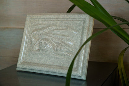 Dog Cremation Urn for Ashes - Craquelure | Ceramic | Handmade Pet Urn - Pulvis Art Urns