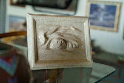Dog Cremation Urn for Ashes - Craquelure | Ceramic | Handmade Pet Urn - Pulvis Art Urns