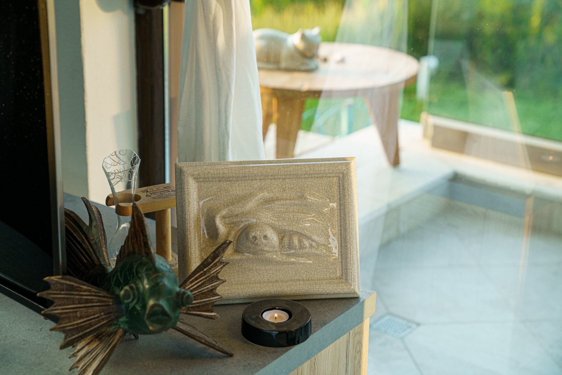 Dog Cremation Urn for Ashes - Craquelure | Ceramic | Handmade Pet Urn - Pulvis Art Urns